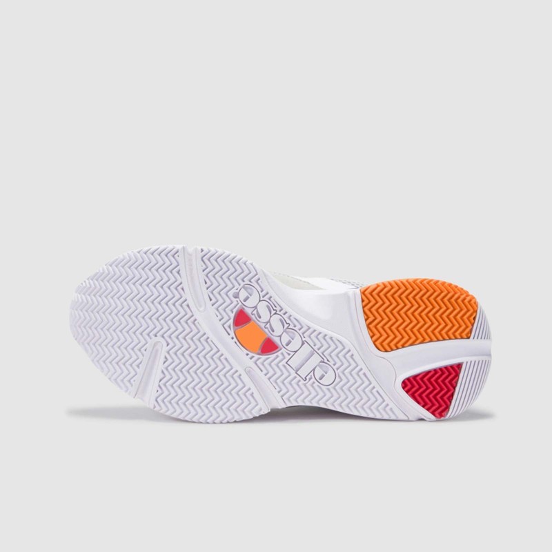 Aurano Mid Leather White/Grey/Blue