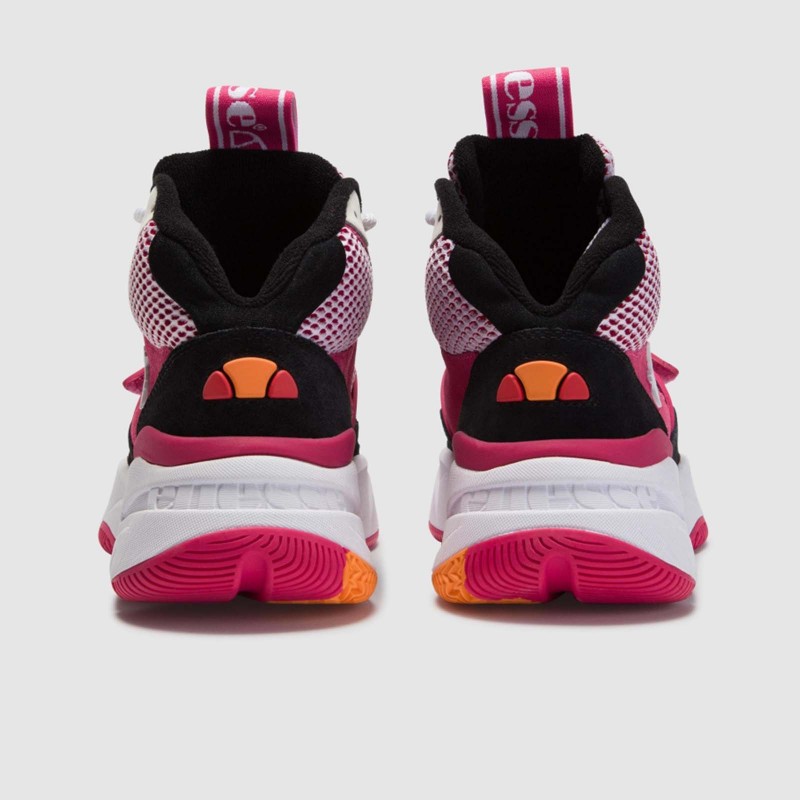 Aurano Mid Suede Black/Pink/White