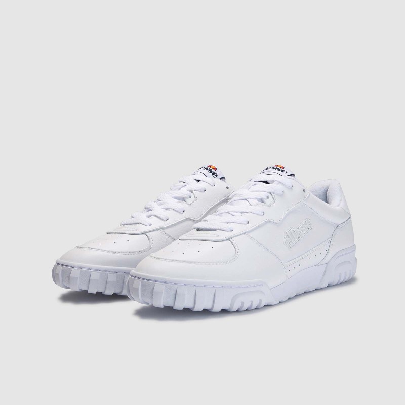 Tanker Leather White/White/Dark Blue