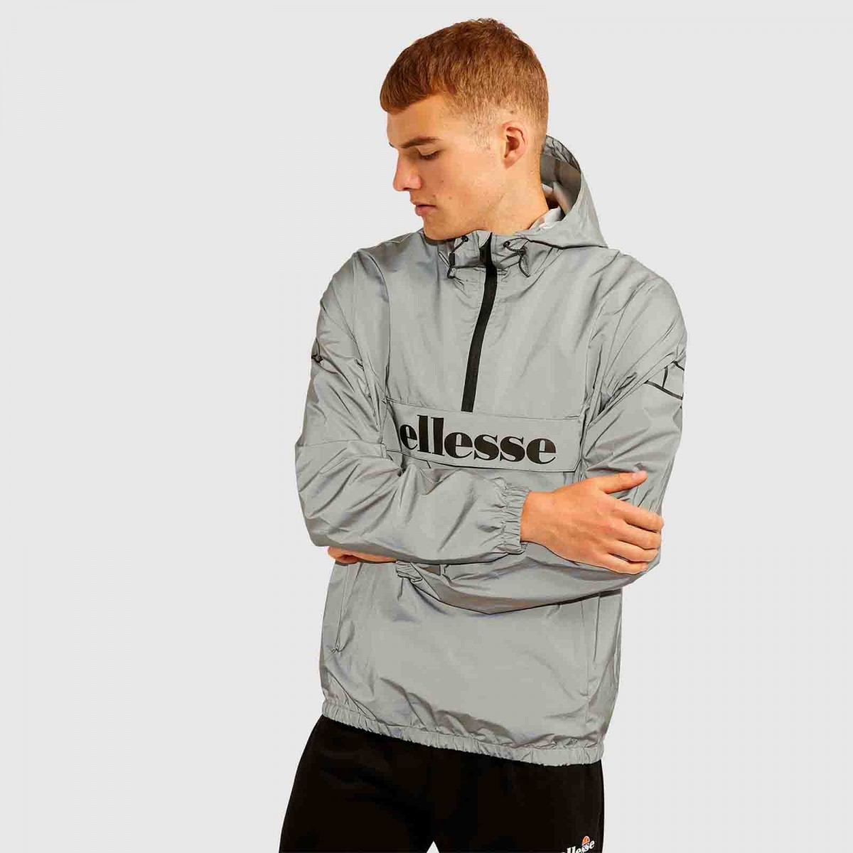 Chaqueta Ellesse Pilazzo Oh Negro Reflectante Hombre