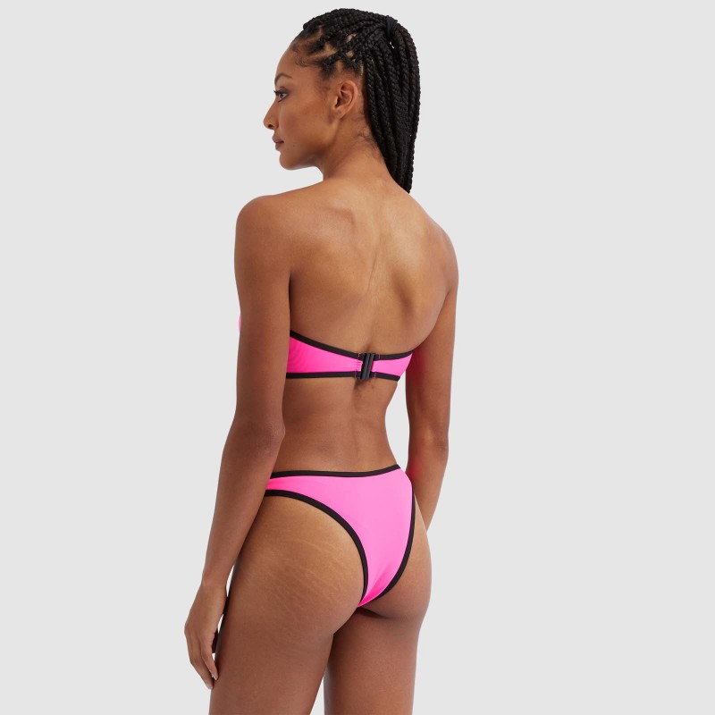 Top bikini bandeau Blu