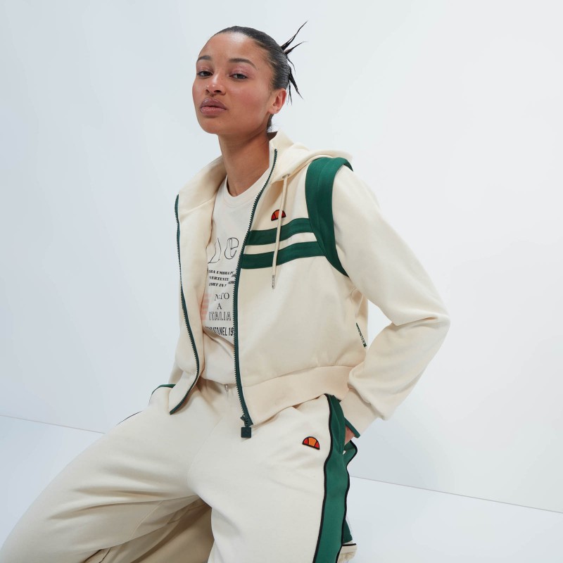 Casaco deportiva crop Perna
