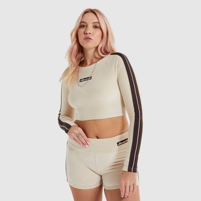 T/shirt crop Elimena - Beige