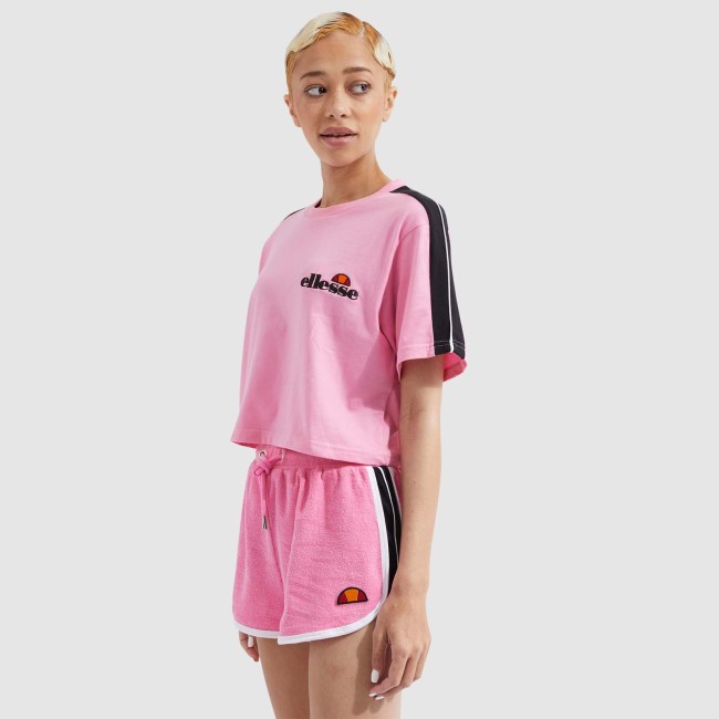 Camiseta crop Amarillo - Rosa