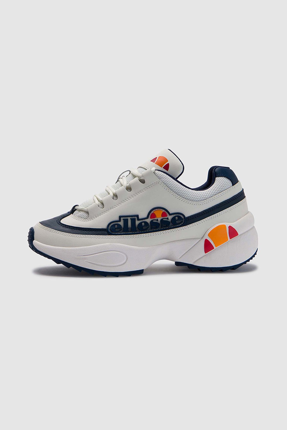 Sparta Leather White/Dark Blue