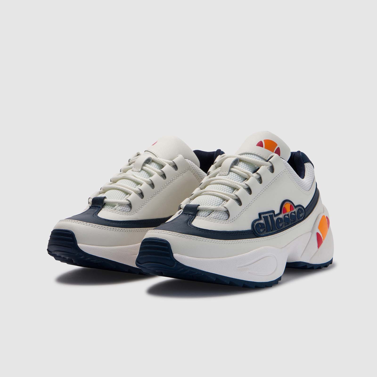 Sparta Leather White/Dark Blue
